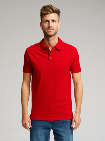 Muscle Polo shirt - rood