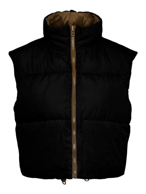 Nadia Short Puffer Vest - Black - TeeShoppen Group™ - Jacket - PIECES