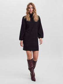 Nancy Midi Knit Dress - Black