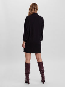 Nancy Midi Knit Dress - Zwart