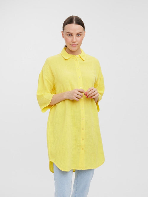 Natali 3/4 overshirt - Yarrow - TeeShoppen Group™ - Formal Shirts & Blouses - Vero Moda
