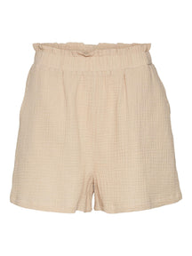 Natali High Taille Shorts - Ierse crème