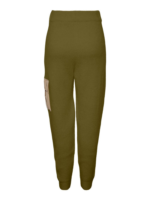 Naura Knit Pants - Fir Green - TeeShoppen Group™ - Pants - PIECES
