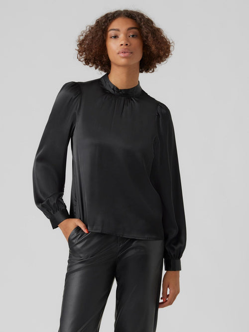 Noa Bluse - Sort - TeeShoppen Group™ - Formal Shirts & Blouses - Vero Moda