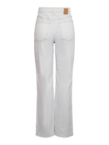 Noah Ultra High Taist Jeans - White