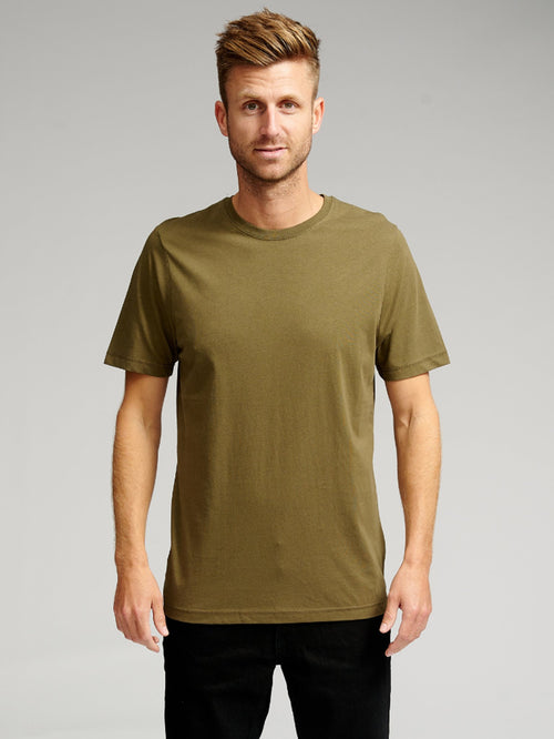 Organic Basic T-shirt - Army - TeeShoppen Group™ - T-shirt - TeeShoppen