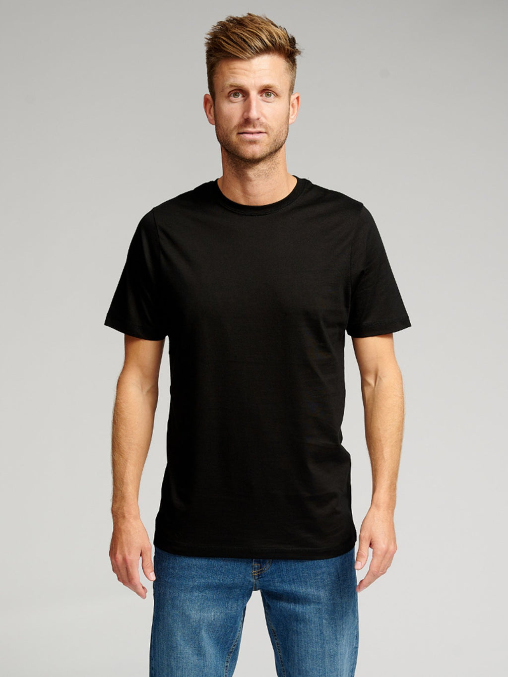 Biologisch Basic T -shirt - zwart