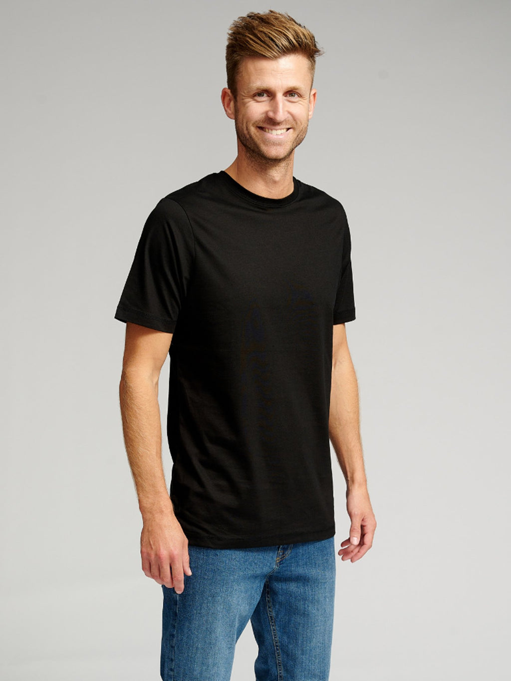 Biologisch Basic T -shirt - zwart