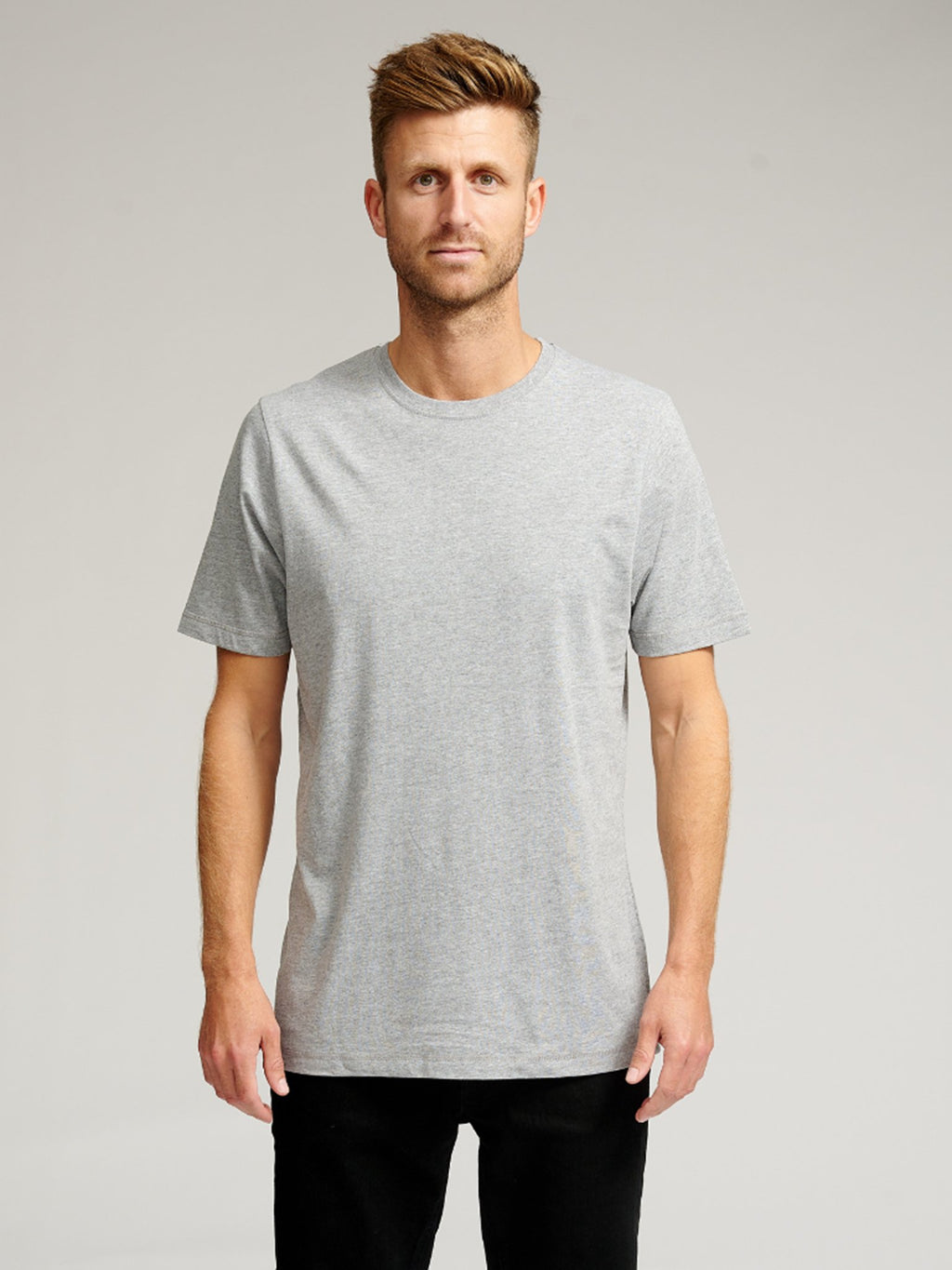 Biologisch Basic T -shirt - grijs