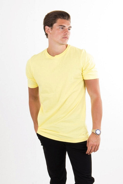 Organic Basic T-shirt - Light Yellow - TeeShoppen Group™ - T-shirt - TeeShoppen