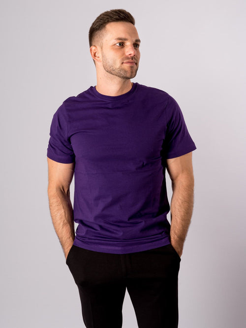 Organic Basic T-shirt - Purple - TeeShoppen Group™ - T-shirt - TeeShoppen