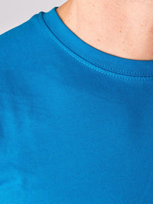 Organic Basic T-shirt - Turquoise Blue