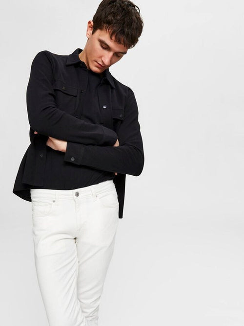 Organic cotton jacket - Black - TeeShoppen Group™ - Jacket - Selected Homme
