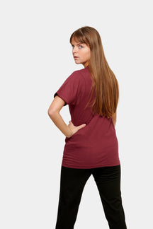 Oversized T -shirt - Bourgondië