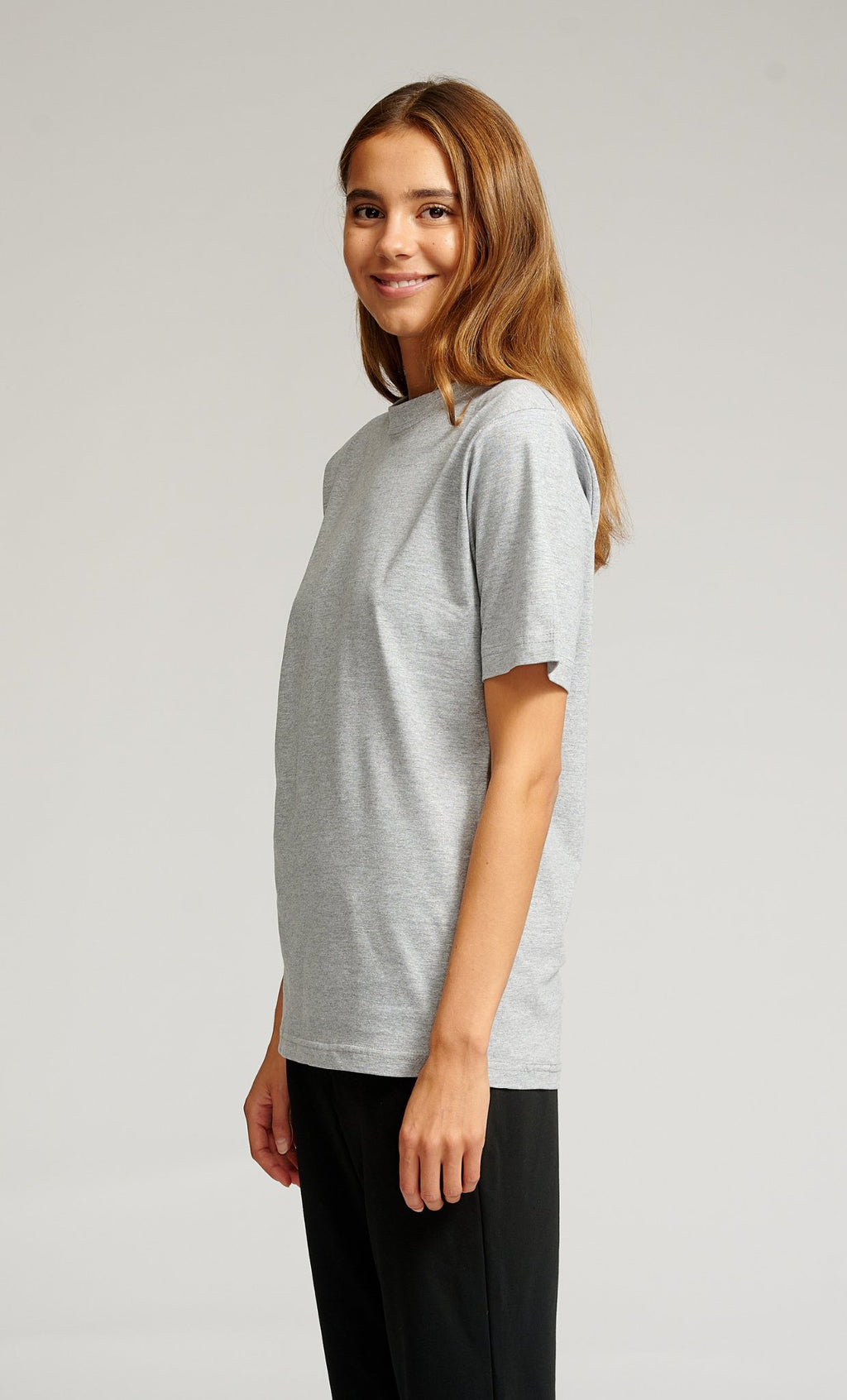 Oversized t -shirt - grijze melange