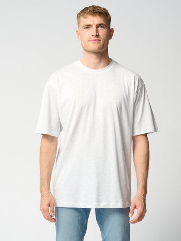 Oversized t -shirt - lichtgrijs