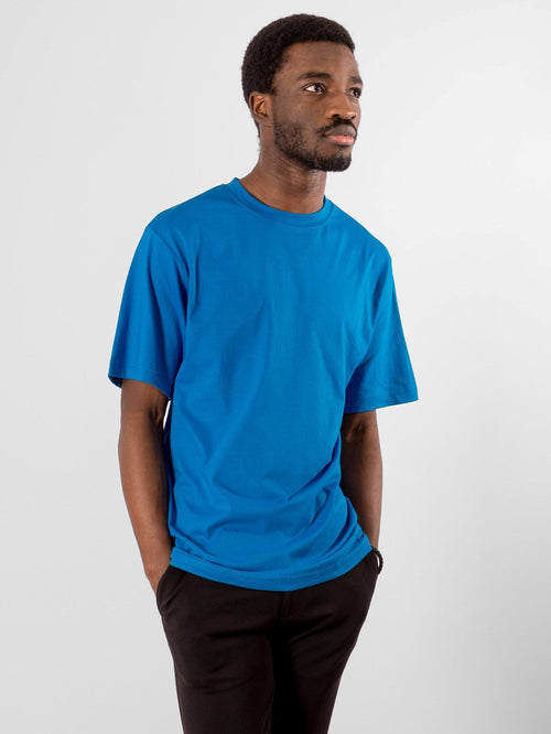 Oversized T-shirt - Turquoise Blue - TeeShoppen Group™ - T-shirt - TeeShoppen