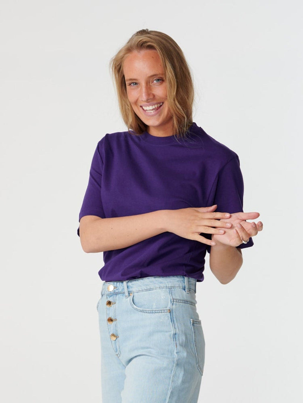 Oversized t -shirt - violet