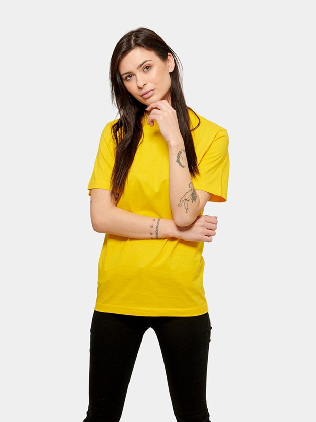 Oversized t -shirt - geel