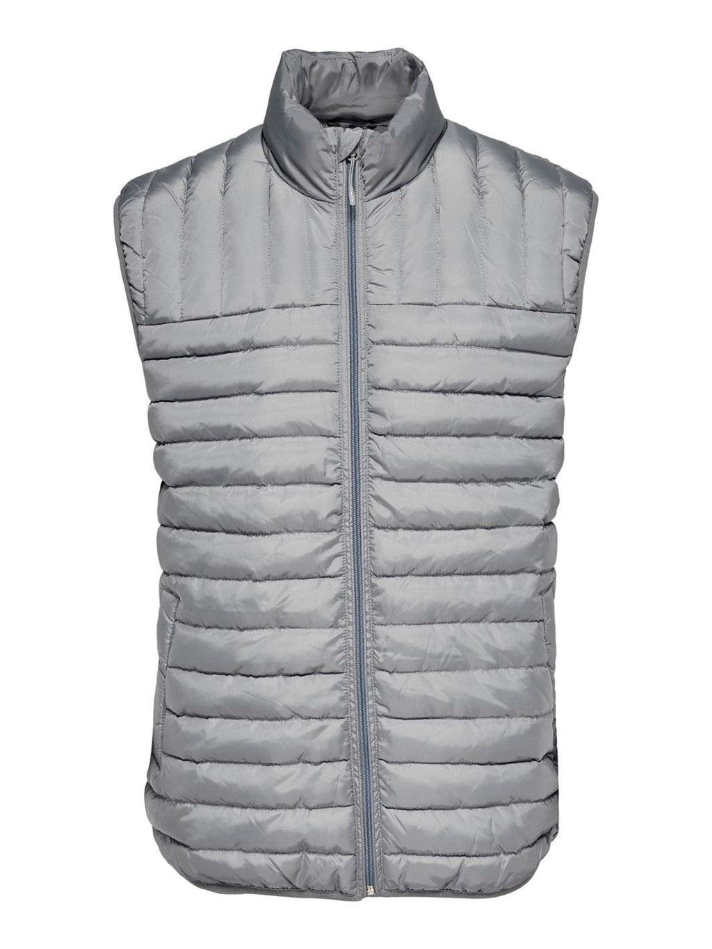 Paul Quilted Vest - Gray