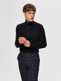 PIMA Half Zip -pullover - Zwart