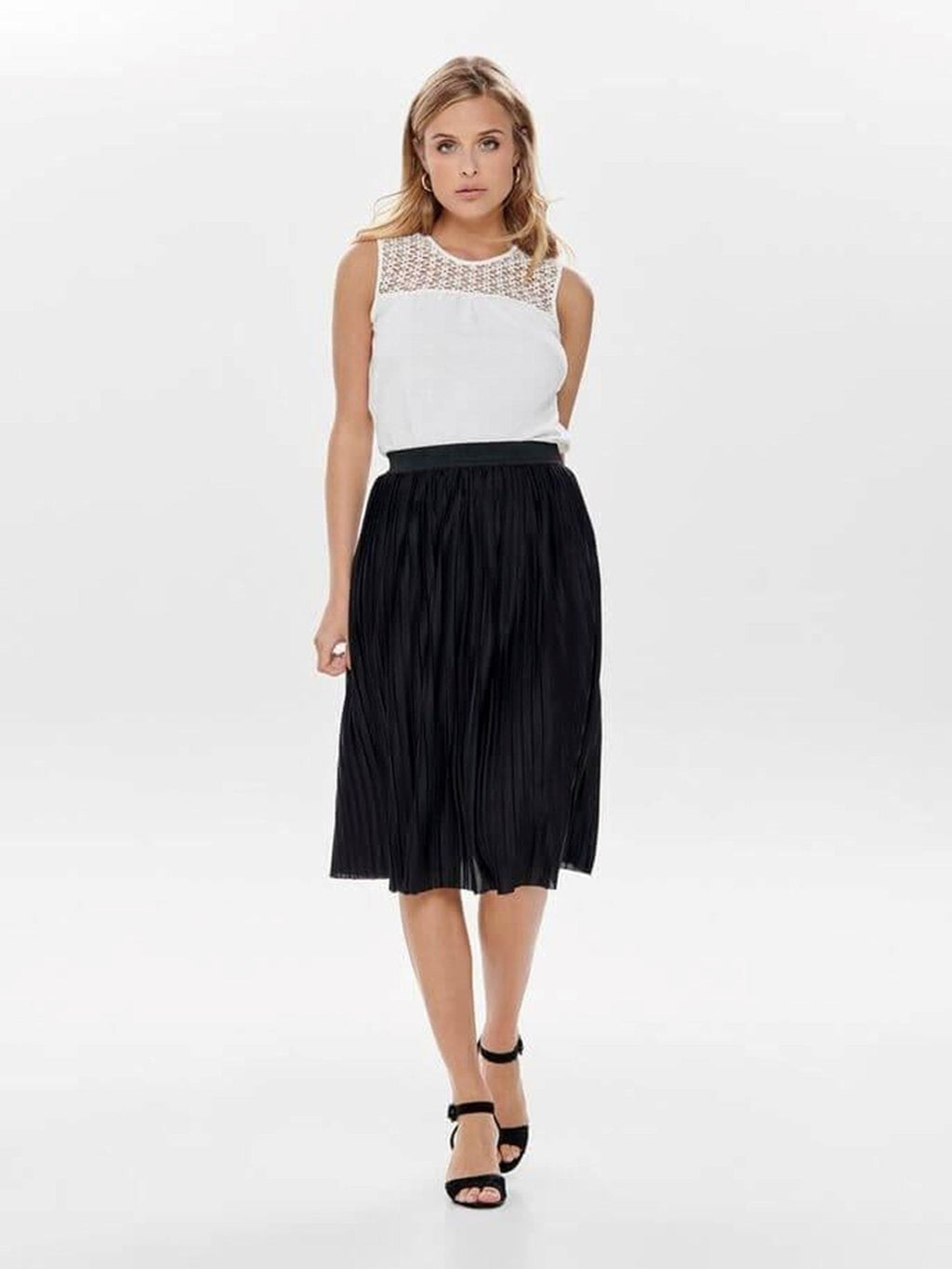 Pleated skirt - Black