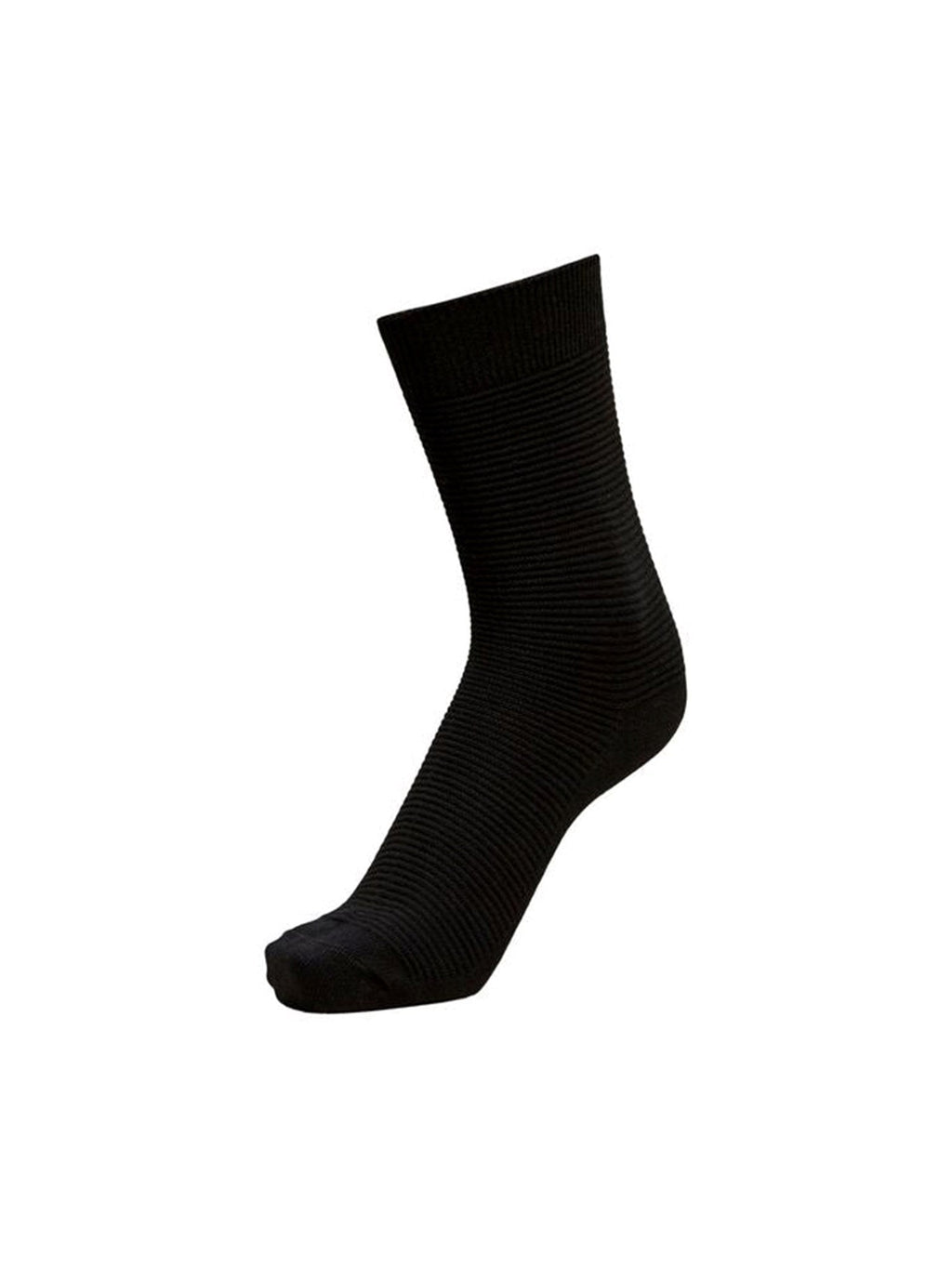 Premium Rib Socks - Black (10 pcs).