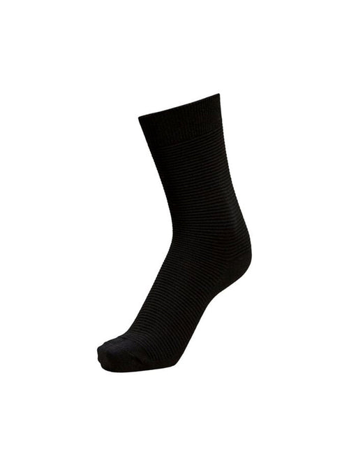 Premium Rib Socks - Black (10 pcs). - TeeShoppen Group™ - Underwear - Selected Homme