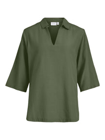 Prisilla v -neck 3/4 tuniek - klaver van vier blad