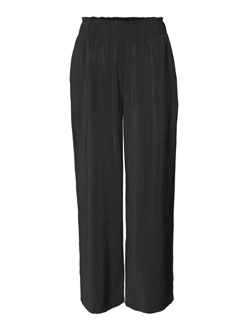Queeny Regular Pants - Sort - TeeShoppen Group™ - Pants - Vero Moda