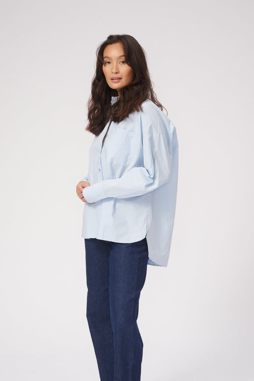 Relaxed Shirt - Light Blue - TeeShoppen Group™ - Formal Shirts & Blouses - TeeShoppen