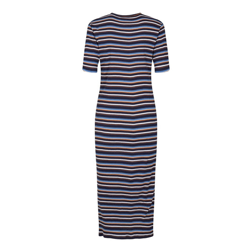 Roberta Dress - Navy Stripe - TeeShoppen Group™ - Dress - Liberté