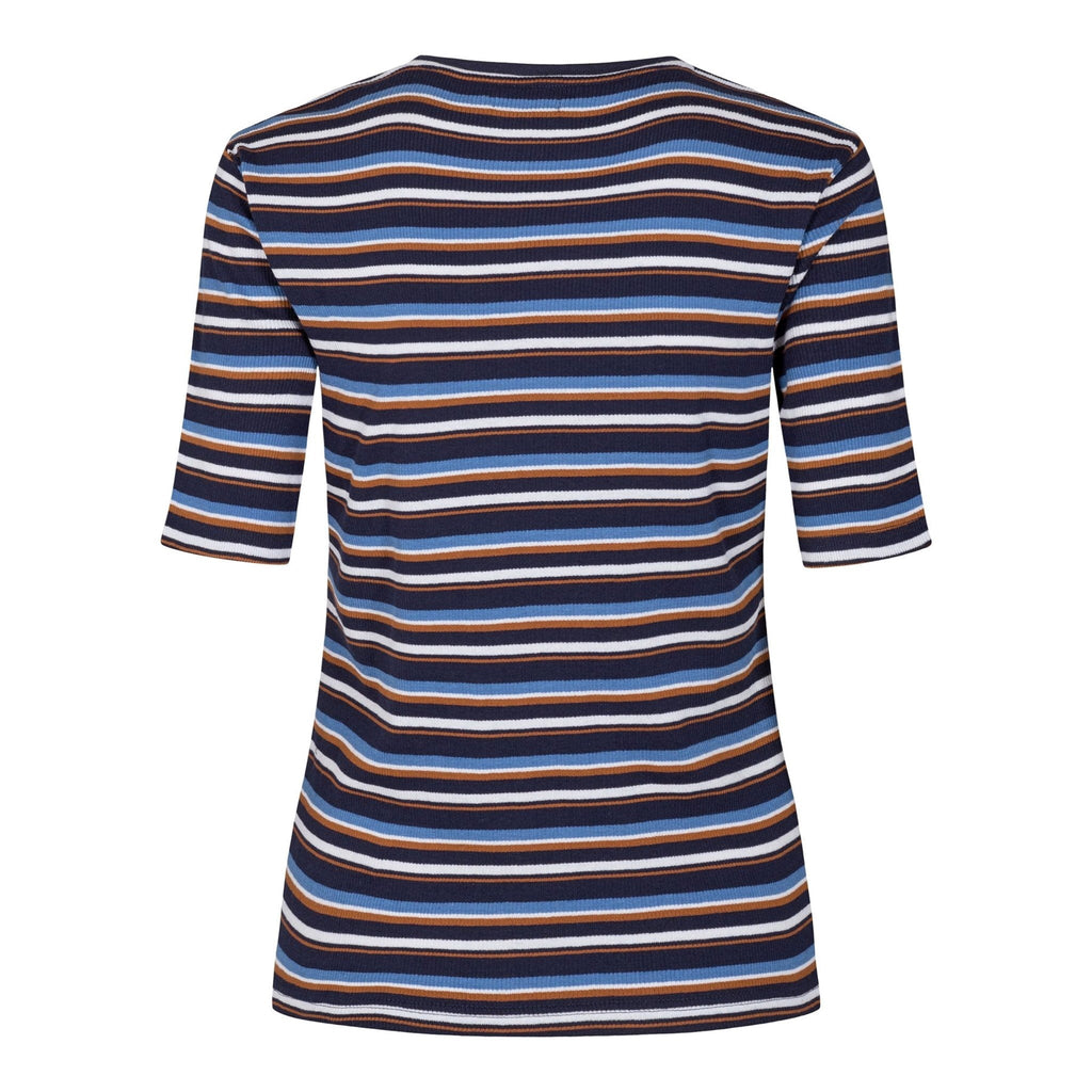 Roberta T -shirt - Navy Stripe