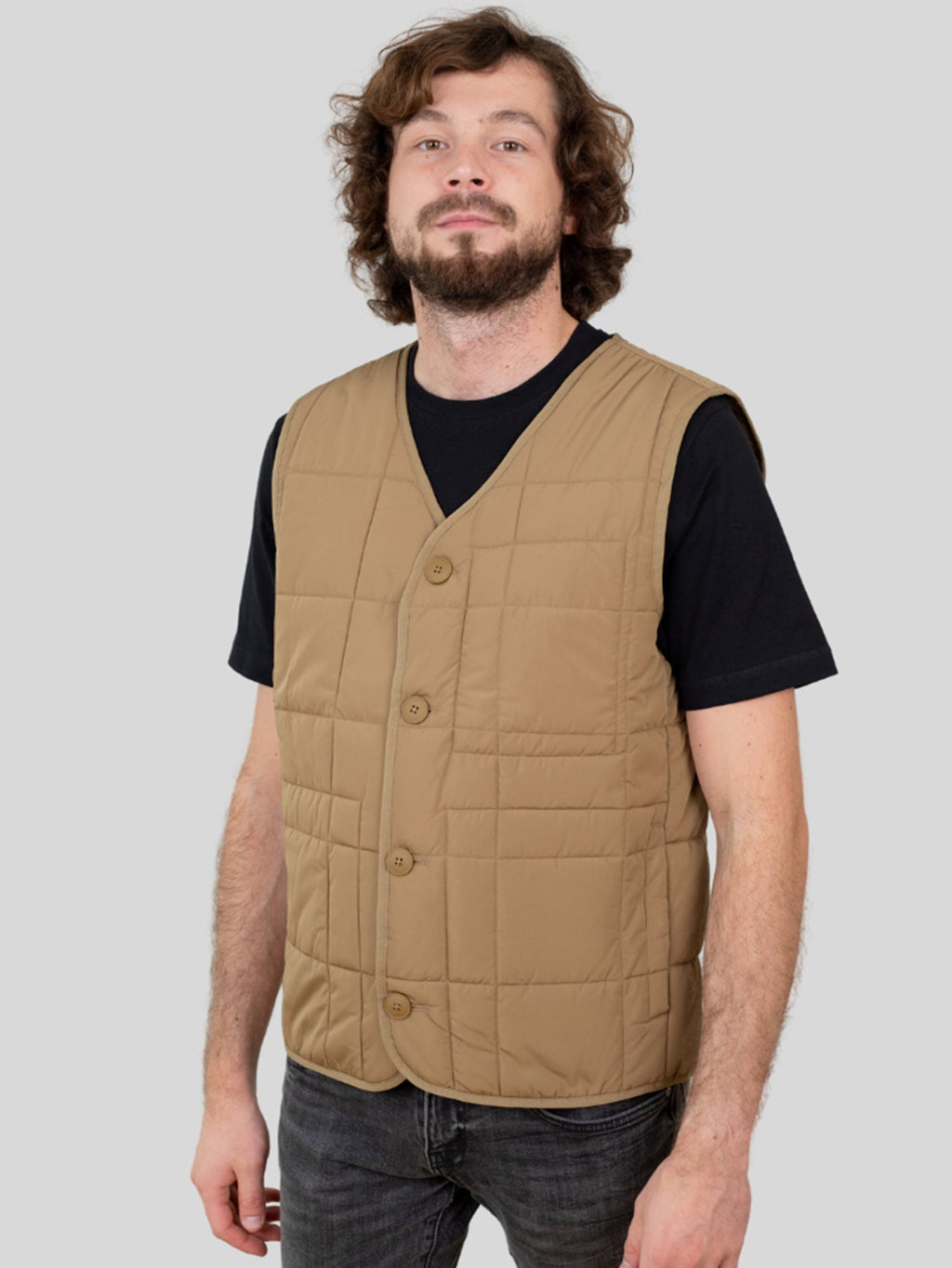 Rocco gewatteerd vest - khaki