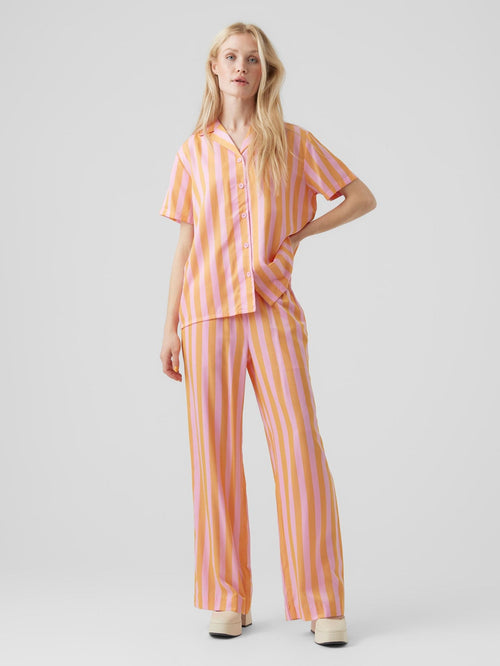 Sadiatika Wide Pants - Bonbon - TeeShoppen Group™ - Pants - Vero Moda