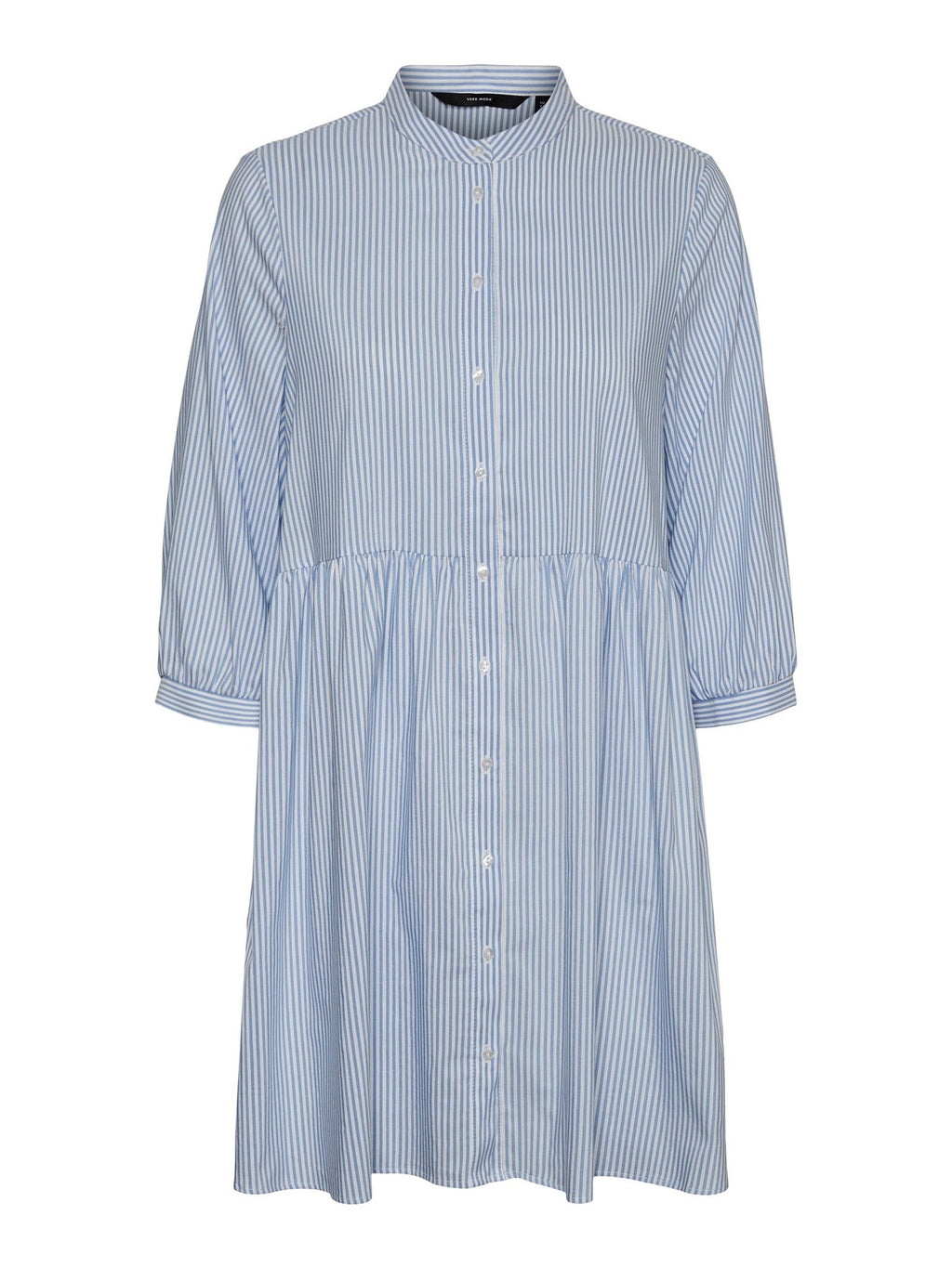 Sisi 3/4 Dress - Blue / White Striped