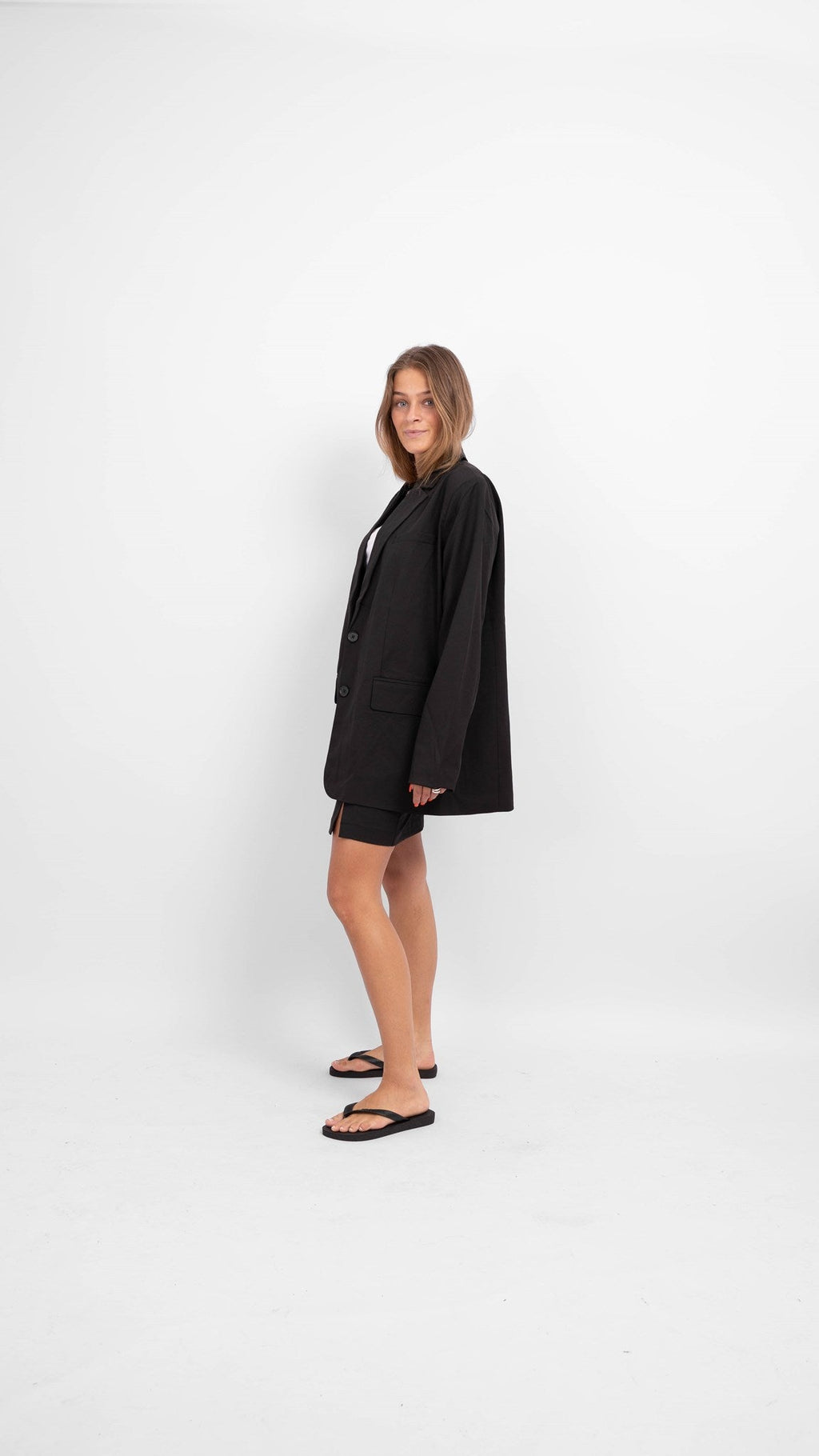 Grootte oversized blazer - zwart