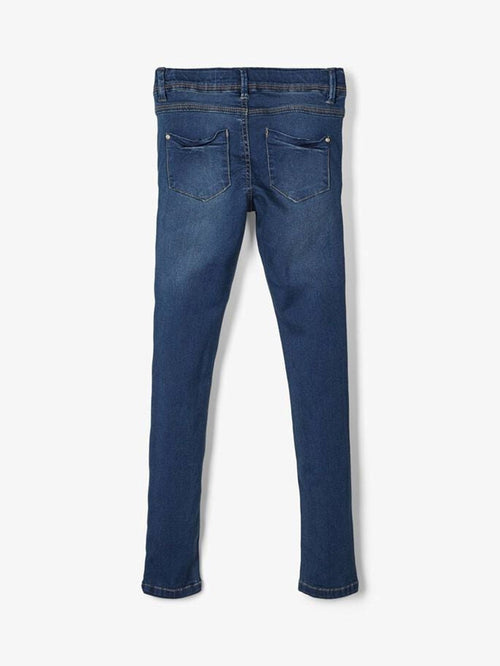 Skinny Fit Jeans - Dark Blue Denim - TeeShoppen Group™ - Jeans - Name It
