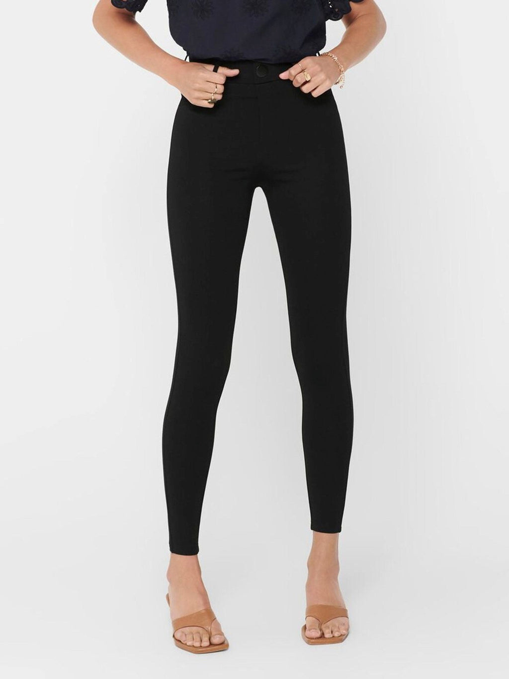 Magere leggings - zwart