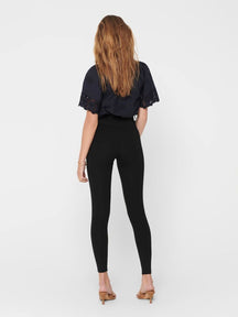 Magere leggings - zwart