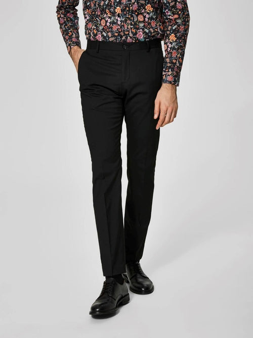 Slim fit suit pants - Black - TeeShoppen Group™ - Pants - Selected Homme