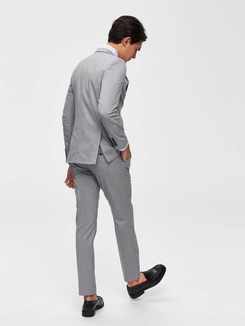 Slim fit suit pants - Light Gray - TeeShoppen Group™ - Pants - Selected Homme