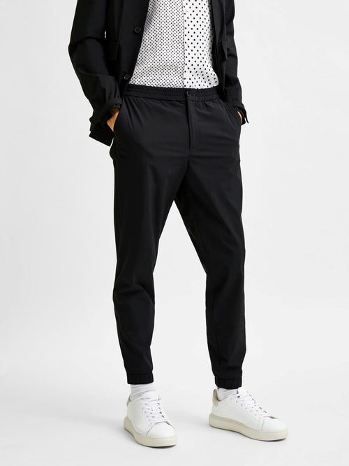 Slim Pharo Pants - Black - TeeShoppen Group™ - Pants - Selected Homme
