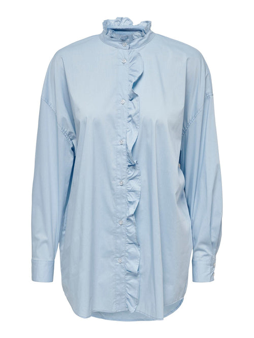 Sofia Frill Bluse - Airy blue - TeeShoppen Group™ - Formal Shirts & Blouses - ONLY
