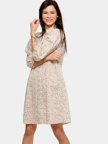 Sofie -shirtjurk - Beige Floral