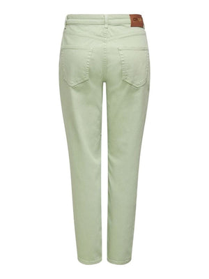 Solid Color Mom Pants - Desert Saga - TeeShoppen Group™ - Jeans - ONLY