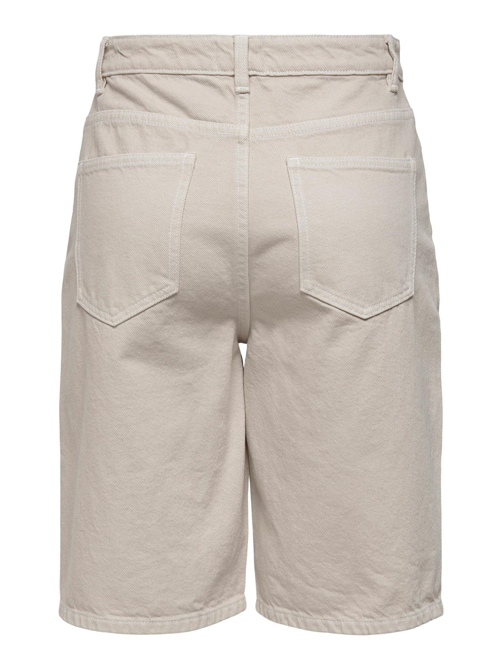 Sonny High Taille Breide Denim Shorts - Ecru