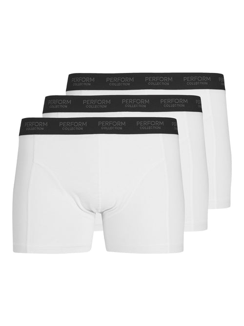 The Original Performance Trunks 3-pack - White - TeeShoppen Group™ - Underwear - TeeShoppen