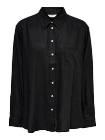 Tokyo linnen shirt - zwart