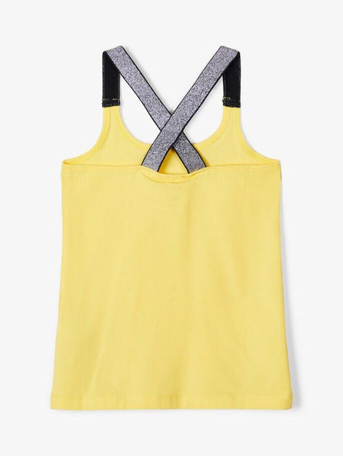 Top with glitter details - Yellow - TeeShoppen Group™ - T-shirt - Name It